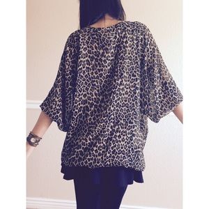 Leopard Animal Print Blouse Diane Gilman